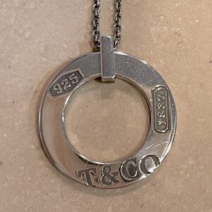 Tiffany and Co circle pendant necklace